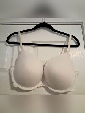 Cacique White T-Shirt Bra with Light Padding, 40DD